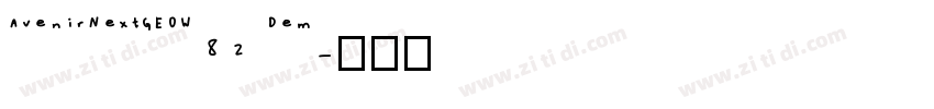 AvenirNextGEOW82 Dem字体转换